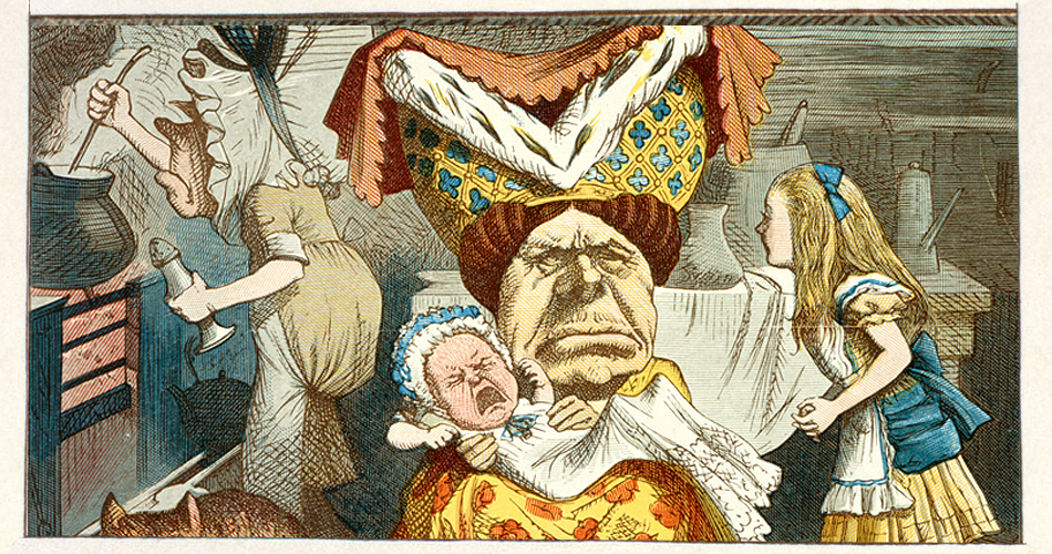 John Tenniel's artwork of the Looking Glass